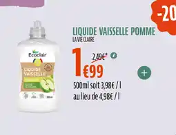 La Vie Claire Liquide vaisselle pomme offre