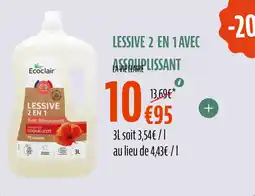 La Vie Claire Lessive 2 en 1 avec assoplissant offre
