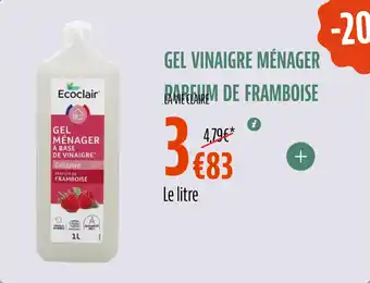 La Vie Claire Gel vinaigre ménager parefum de framboise offre