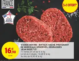 Intermarché Contact JEAN ROZÉ Viande bovine : bifteck haché provenant de morceaux dénervés, dégraissés offre