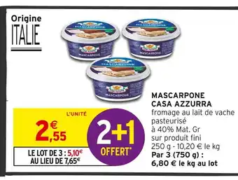 Intermarché Contact CASA AZZURRA Mascarpone offre