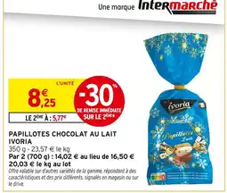 Intermarché Contact IVORIA Papillotes chocolat au lait offre