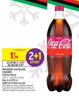 Intermarché Contact Coca-Cola Boisson gazeuse Cherry offre