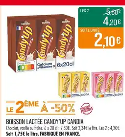 Match CANDY’UP CANDIA Boisson lactée offre