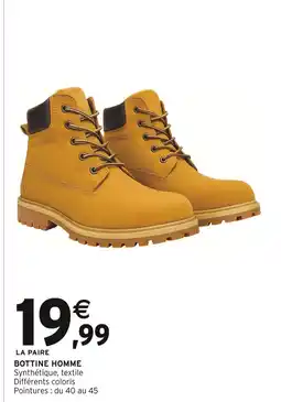 Intermarché Hyper Bottine Homme offre