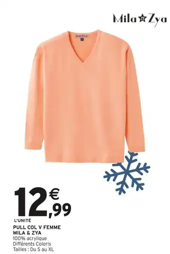 Intermarché Hyper MILA & ZYA Pull col V femme offre