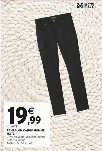 Intermarché Hyper MZ72 Pantalon Cargo Homme offre