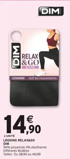 Intermarché Hyper DIM Legging Relax&Go Active offre