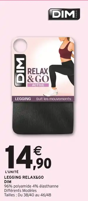 Intermarché Hyper DIM Legging Relax&Go Active offre