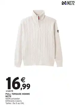 Intermarché Hyper MZ72 Pull torsade homme offre