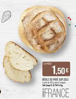Match Boule ou pavé sur sole offre