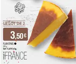 Match Flan épais offre