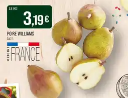 Match Poire Williams offre