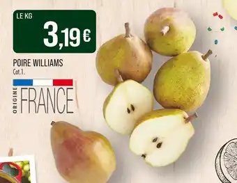 Match Poire Williams offre