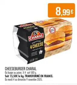 Match CHARAL Cheeseburger offre