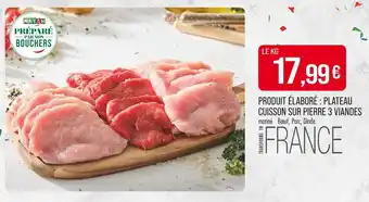 Match Produit élaboré : plateau cuisson sur pierre 3 viandes offre