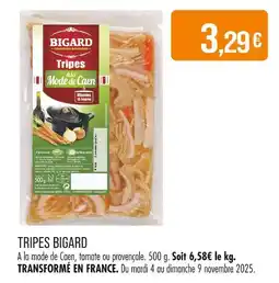 Match BIGARD Tripes à la Mode de Caen offre