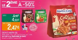 Match MAITRE COQ CoQ'Ailes offre