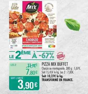 Match MIX BUFFET Pizza offre