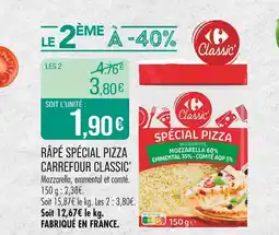 Match CARREFOUR CLASSIC Râpé Spécial Pizza offre