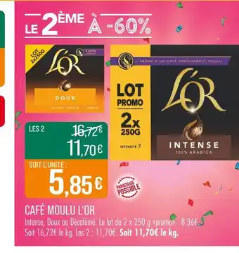 Match L'OR Café Moulu offre