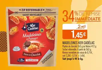 Match KER CADÉLAC Madeleines à Partager offre