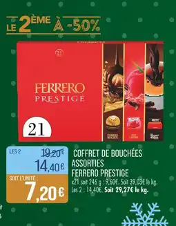Match FERRERO PRESTIGE Coffret de bouchées assorties offre