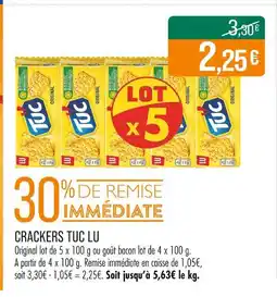 Match TUC LU Crackers offre