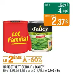 Match D’AUCY Haricots verts extra fins offre