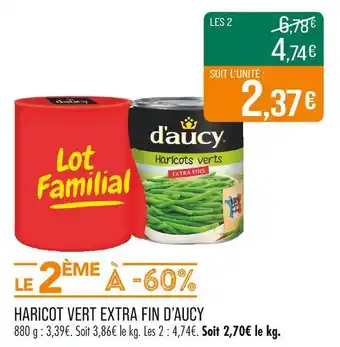 Match D’AUCY Haricots verts extra fins offre