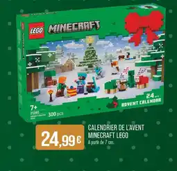 Match LEGO Calendrier de l'Avent Minecraft offre