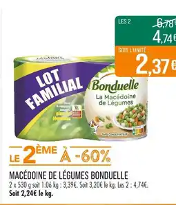 Match BONDUELLE La Macédoine de Légumes offre