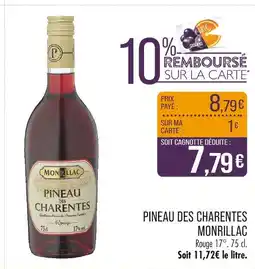 Match MONRILLAC Pineau des charentes offre