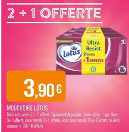 Match LOTUS Mouchoirs offre