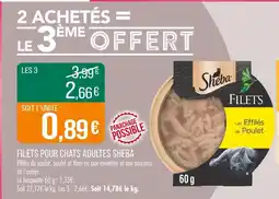 Match SHEBA Filets pour chats adultes offre