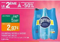 Match PERRIER Eau Minérale Naturelle Gazeuse Fines Bulles offre