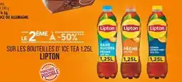 Match LIPTON LE 2ÈME À -50% SUR LES BOUTEILLES D’ ICE TEA 1.25L LIPTON offre