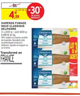 Intermarché Express DELPIERRE Harengs fumage doux classique offre