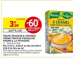 Intermarché Express Knorr & La Potagère Soupe Douceur 8 Légumes Crème Fraîche Française offre