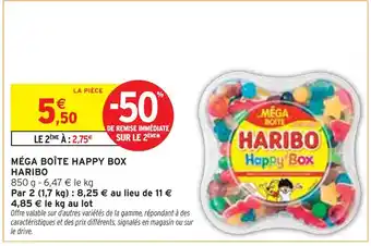 Intermarché Express HARIBO Méga Boîte Happy Box offre