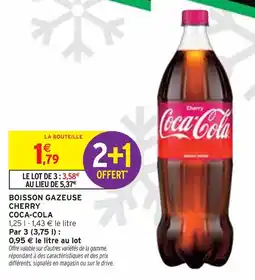 Intermarché Express COCA-COLA Boisson gazeuse Cherry offre