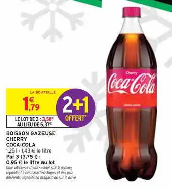Intermarché Express COCA-COLA Boisson gazeuse Cherry offre