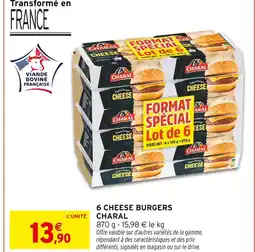 Intermarché CHARAL 6 Cheese Burgers offre