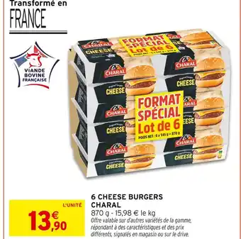 Intermarché CHARAL 6 Cheese Burgers offre