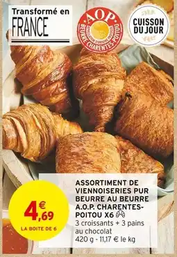 Intermarché A.O.P. Charentes-Poitou Assortiment de viennoiseries pur beurre offre