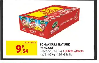 Intermarché PANZANI Tomacouli Nature offre