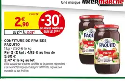 Intermarché PAQUITO Confiture de fraises offre