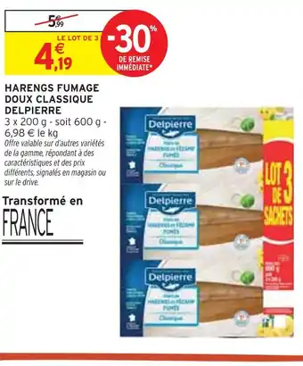 Intermarché DELPIERRE Harengs fumage doux classique offre