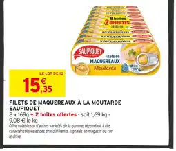 Intermarché SAUPIQUET Filets de maquereaux à la moutarde offre
