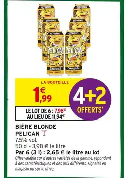 Intermarché Pelican Bière Blonde offre